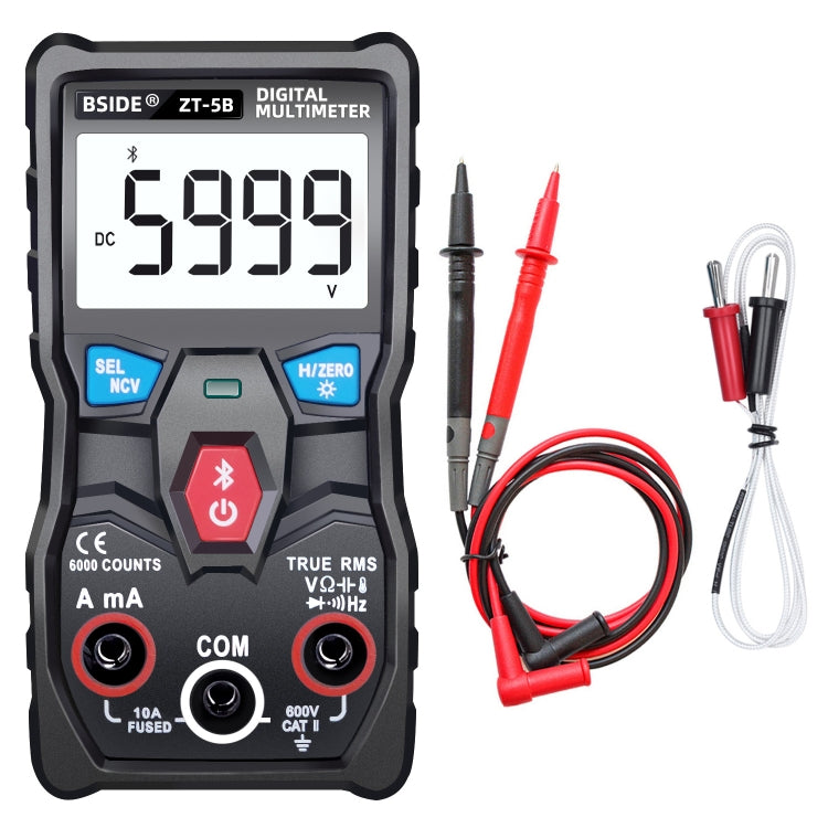 BSIDE ZT-5B Multimetro digitale intelligente Bluetooth 6000 parole con portata automatica, ZT-5B BSIDE ZT-5B Multimetro digitale intelligente Bluetooth 6000 parole con portata automatica, ZT-5B